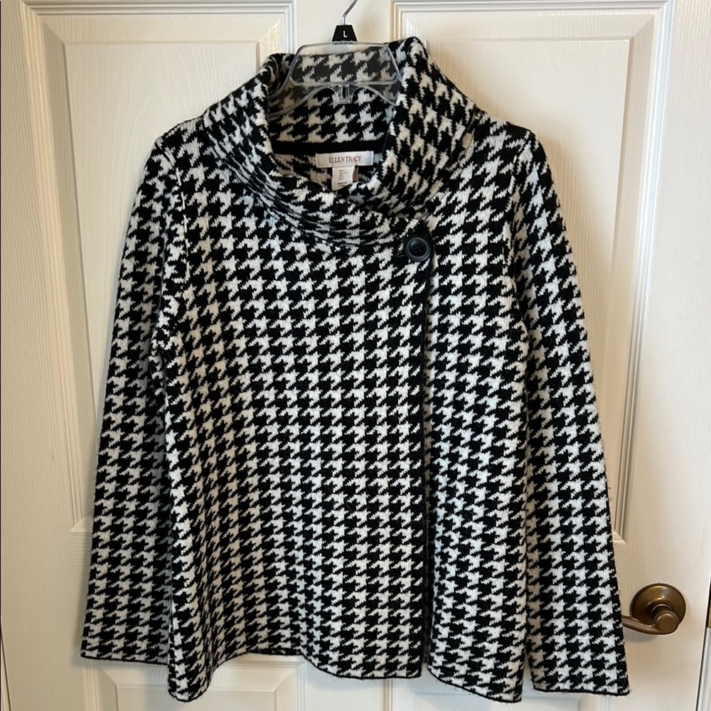 Ellen Tracy Houndstooth Jacket - image 1